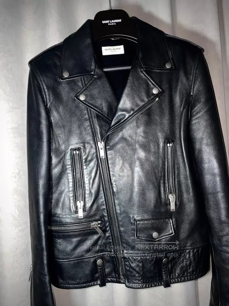 Saint Laurent Paris Saint Laurent Paris Moto Leather Jacket i Size US M / EU 48-50 / 2 - 3 Thumbnail