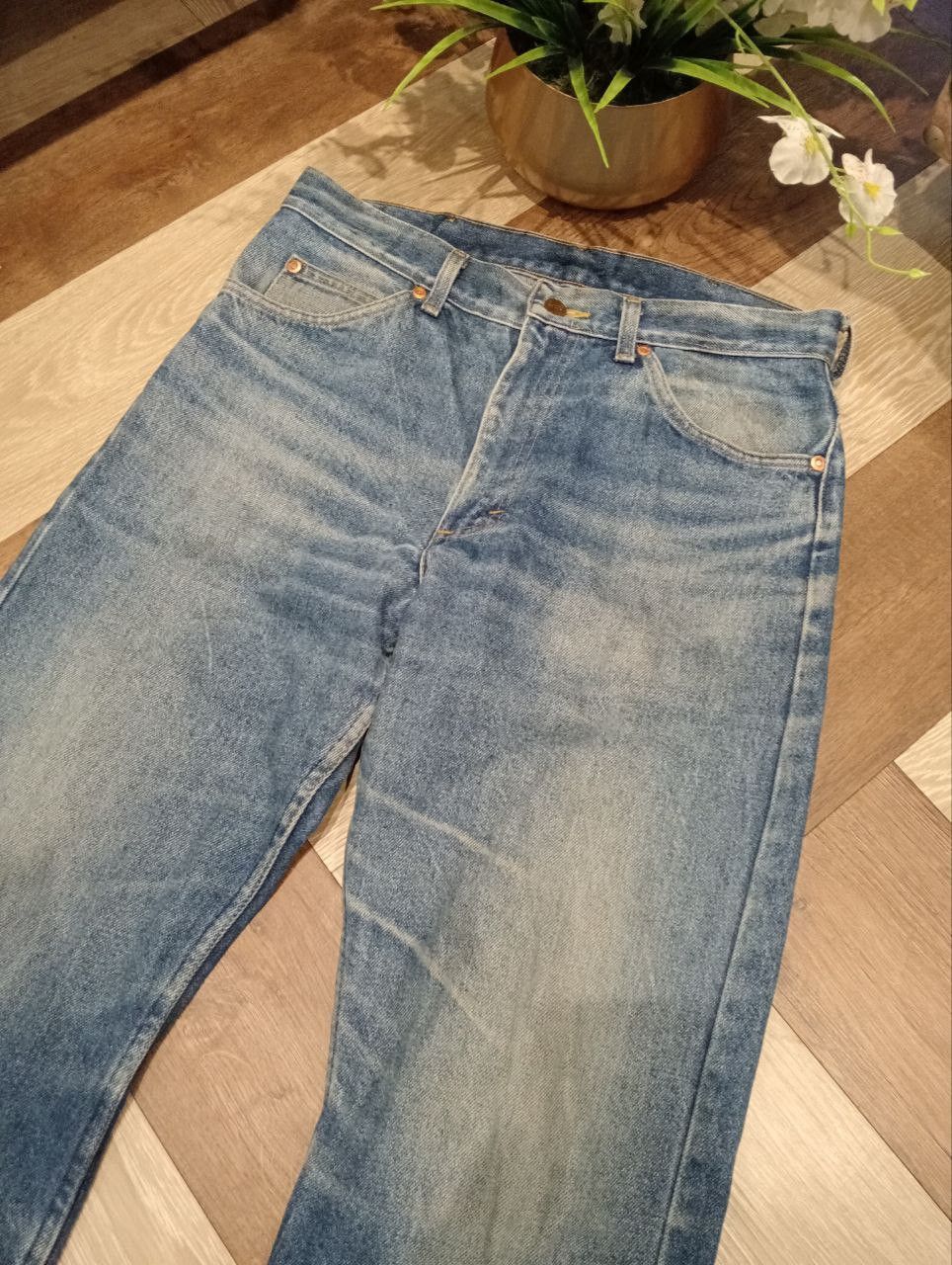 Lee RARE LEE RIDERS VINTAGE DENIM JEANS - SIZE 33x34 Size US 33 - 4 Thumbnail