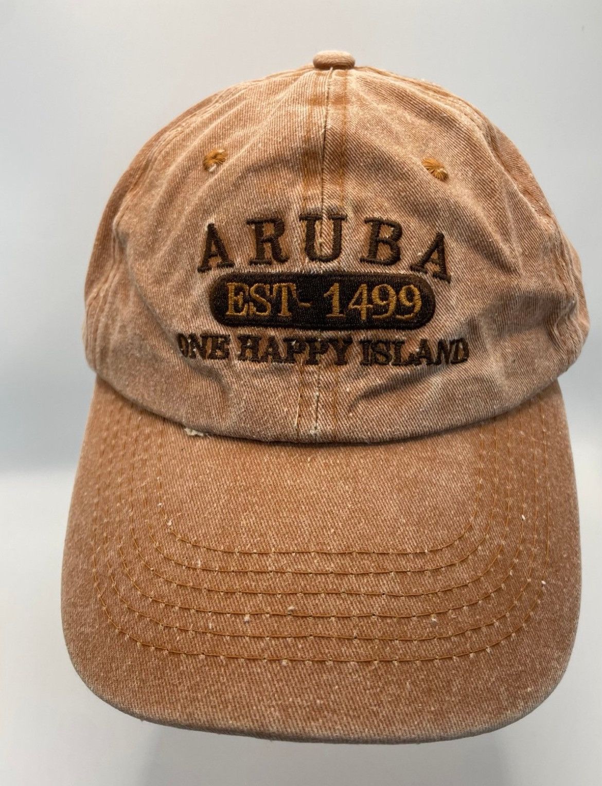 Other ARUBA “One Happy Island” Distressed Cap EST. 1499 Adjustable Size ONE SIZE - 4 Thumbnail