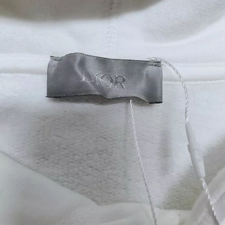 Dior Dior White Hoodie with Logo Size US M / EU 48-50 / 2 - 3 Thumbnail