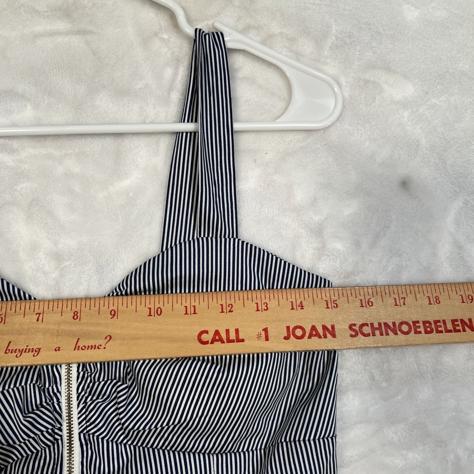 Liberty Liberty Love Corset Blue/White Stripe Sweetheart Full Zip Size L / US 10 / IT 46 - 10 Thumbnail