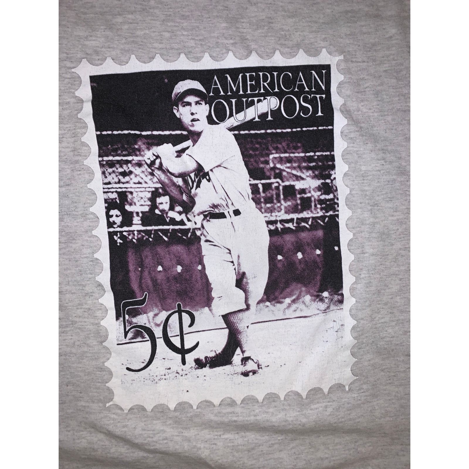 Other × Vintage Vtg American Outpost Baseball Stamp T Shirt USA L Size US L / EU 52-54 / 3 - 1 Thumbnail