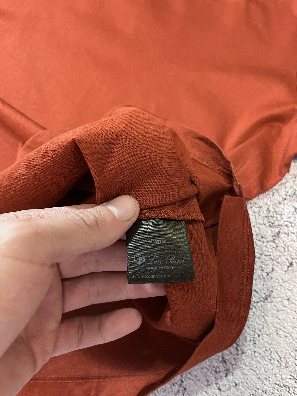 Loro Piana Loro Piana 2 Women T- Shirt Burnt Orange Cotton Knit Size 40 Size S / US 4 / IT 40 - 22 Thumbnail
