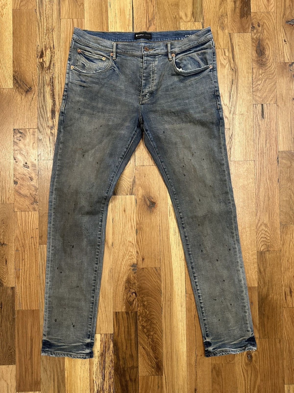Purple Brand Purple Brand Stitched Dirty Blue Denim Jeans Size 36 Size US 36 / EU 52 - 1 Thumbnail