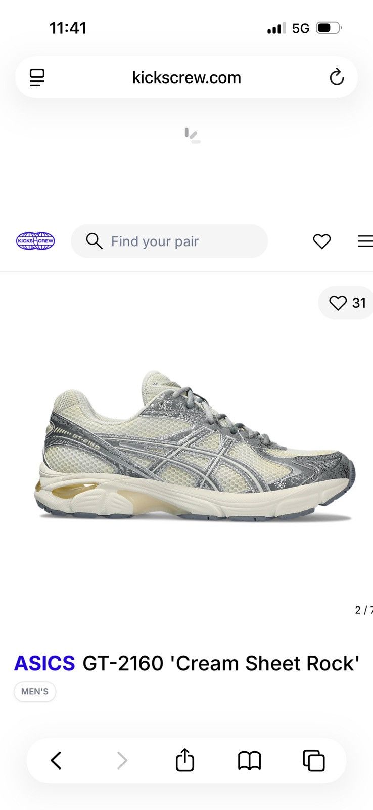 Asics ASICS GT-2160 sneakers size US9.5 Uk8.5 condition in photos Size US 9.5 / EU 42-43 - 2 Thumbnail