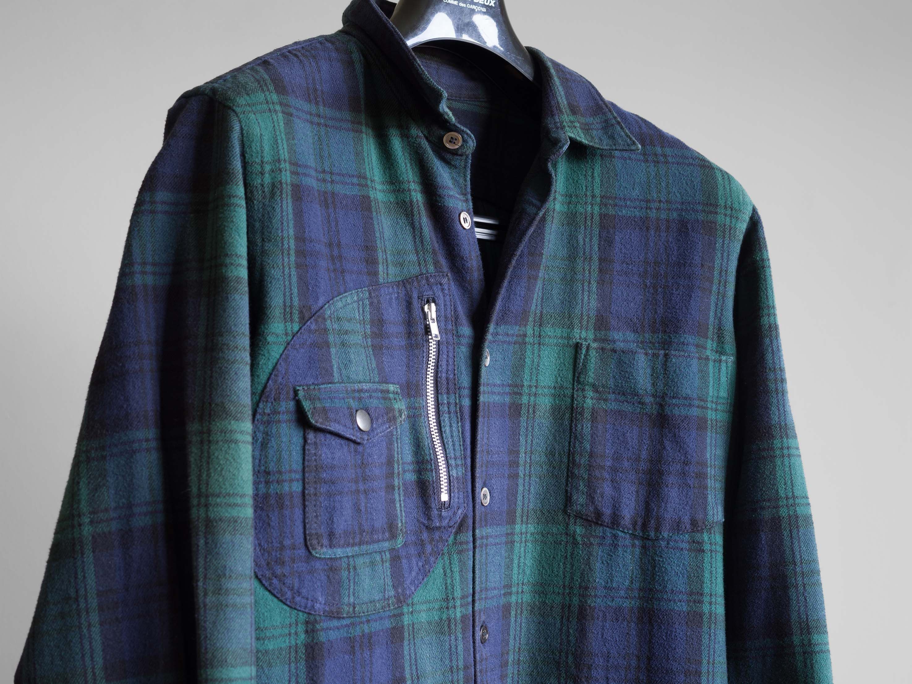 Comme des Garcons Homme AW2005 COMME des GARÇONS HOMME HEAVY COTTON FLANNEL SHIRT Size US L / EU 52-54 / 3 - 5 Thumbnail