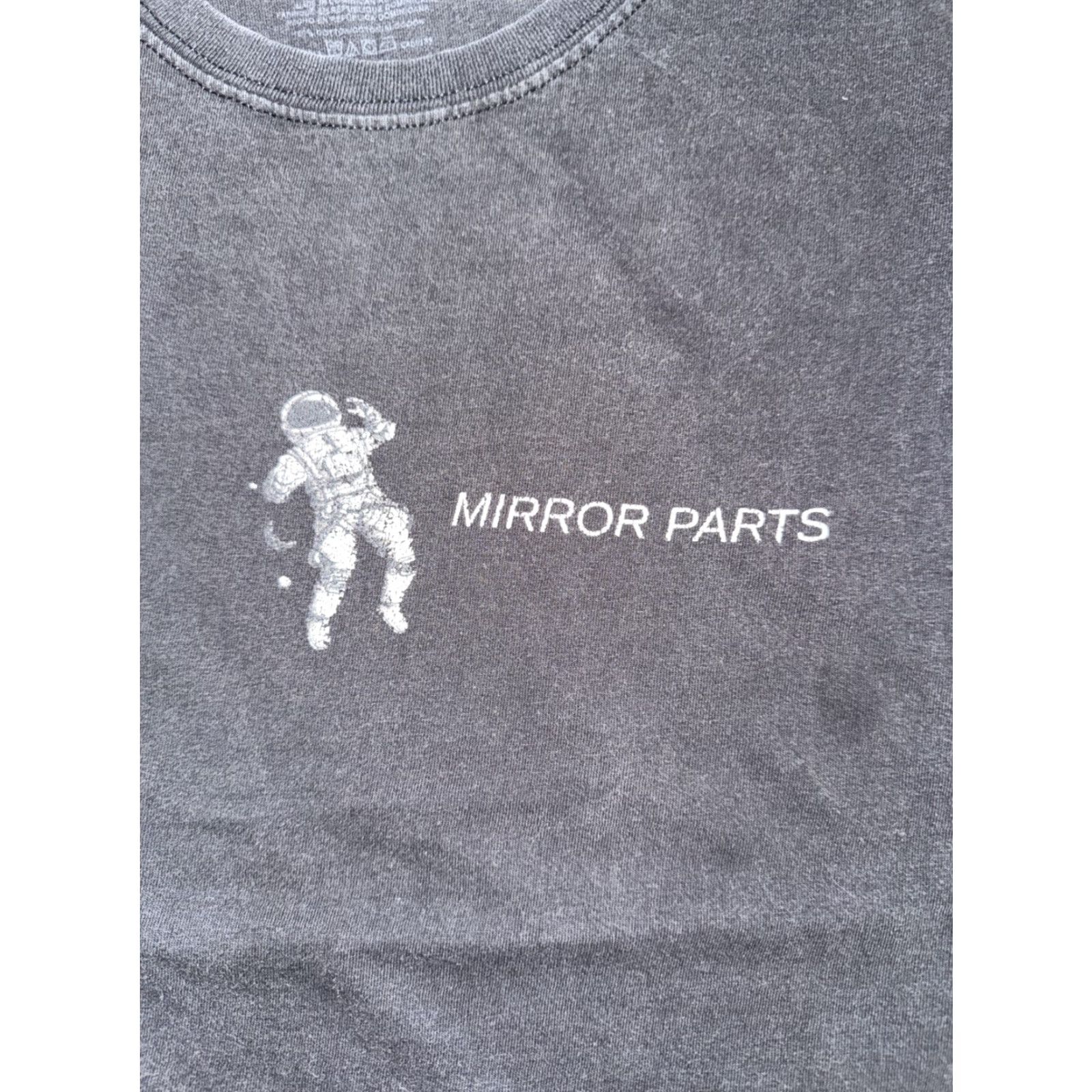 Vintage Mirror Parts Astronaut Graphic T-Shirt Black XL Men’s Regular XL Space Mirror Mirror Shirt Size US XL / EU 56 / 4 - 2 Thumbnail