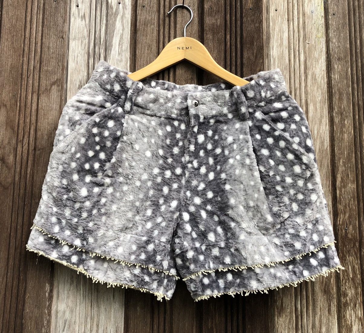 Issey Miyake Ne-net by Issey Miyake Fleece Shorts Pants Size 29" - 2 Thumbnail