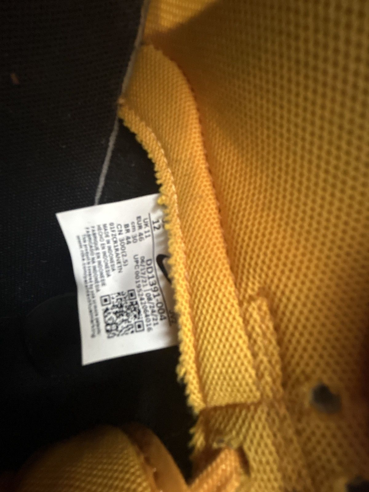 Nike Black/Goldenrod white dunks size 12 Size US 12 / EU 45 - 6 Thumbnail
