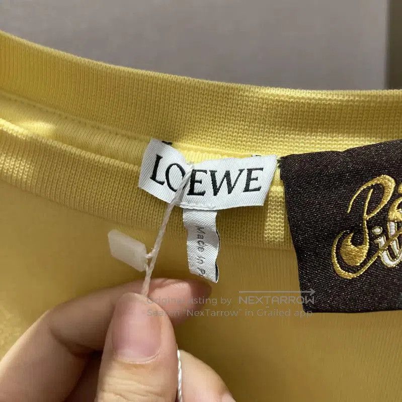 Loewe Loewe Summer Yellow Cotton Graphic T-Shirt . Size XS / US 0-2 / IT 36-38 - 5 Thumbnail