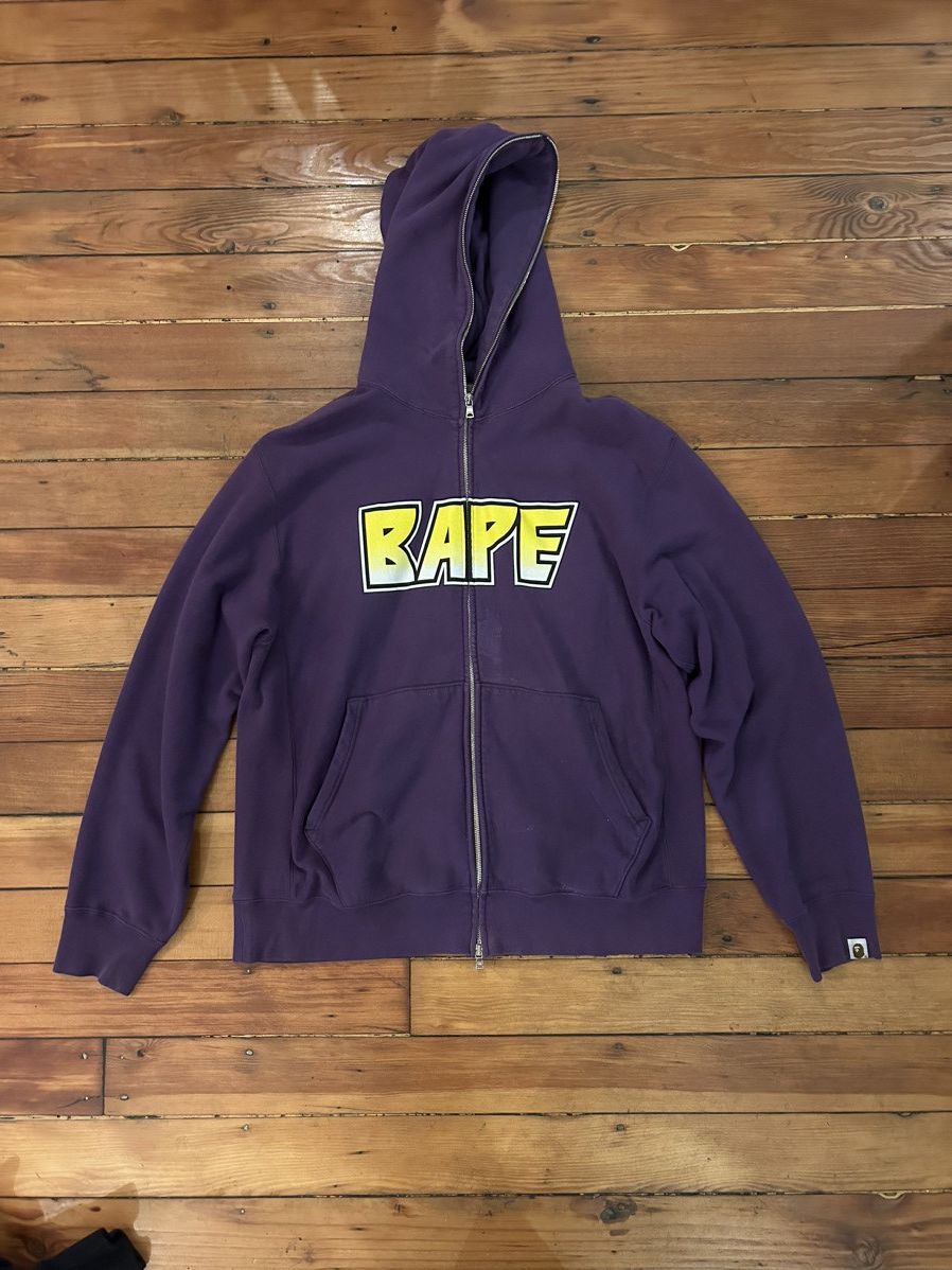 Bape Kiss Logo Hoodie | Grailed