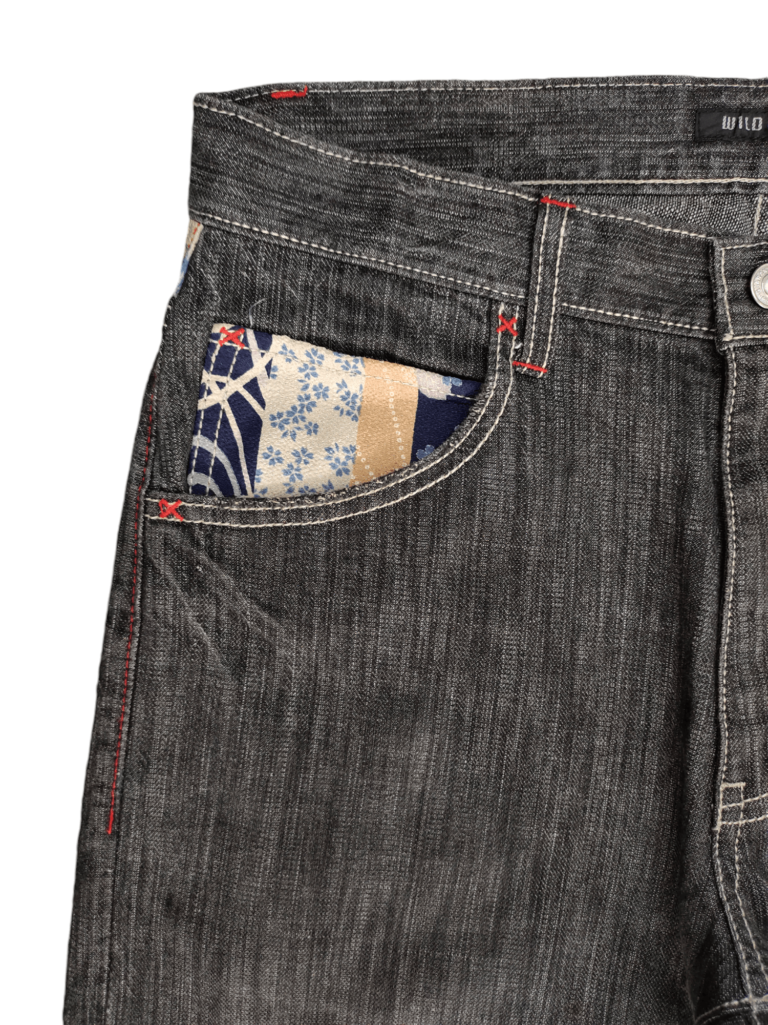 Karakuri Tamashii Vintage Y2k Wild Khakis Sukajan Sakura Jeans Karakuri Style Size US 32 / EU 48 - 4 Thumbnail