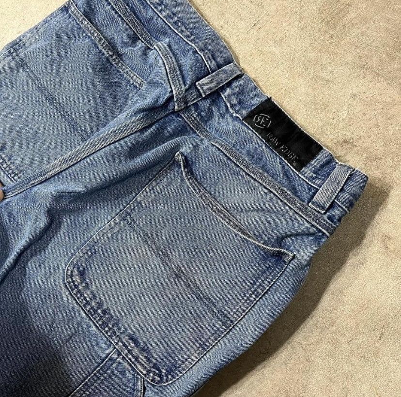 Vintage Raw Edge Carpenter Jeans Size US 34 / EU 50 - 2 Thumbnail