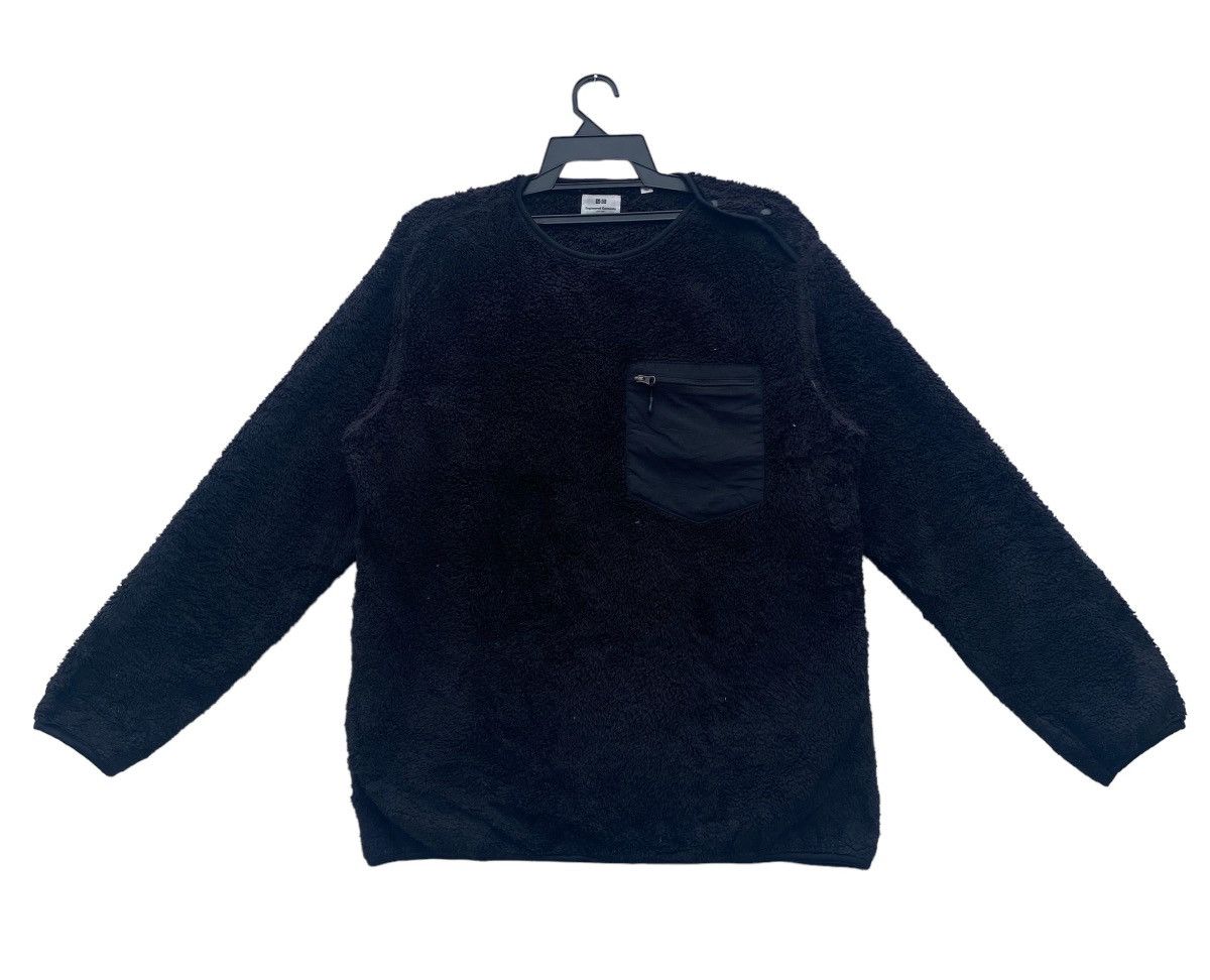 image of Engineered Garment X Uniqlo Japan Fleece Pullover in Black, Men's (Size Medium)