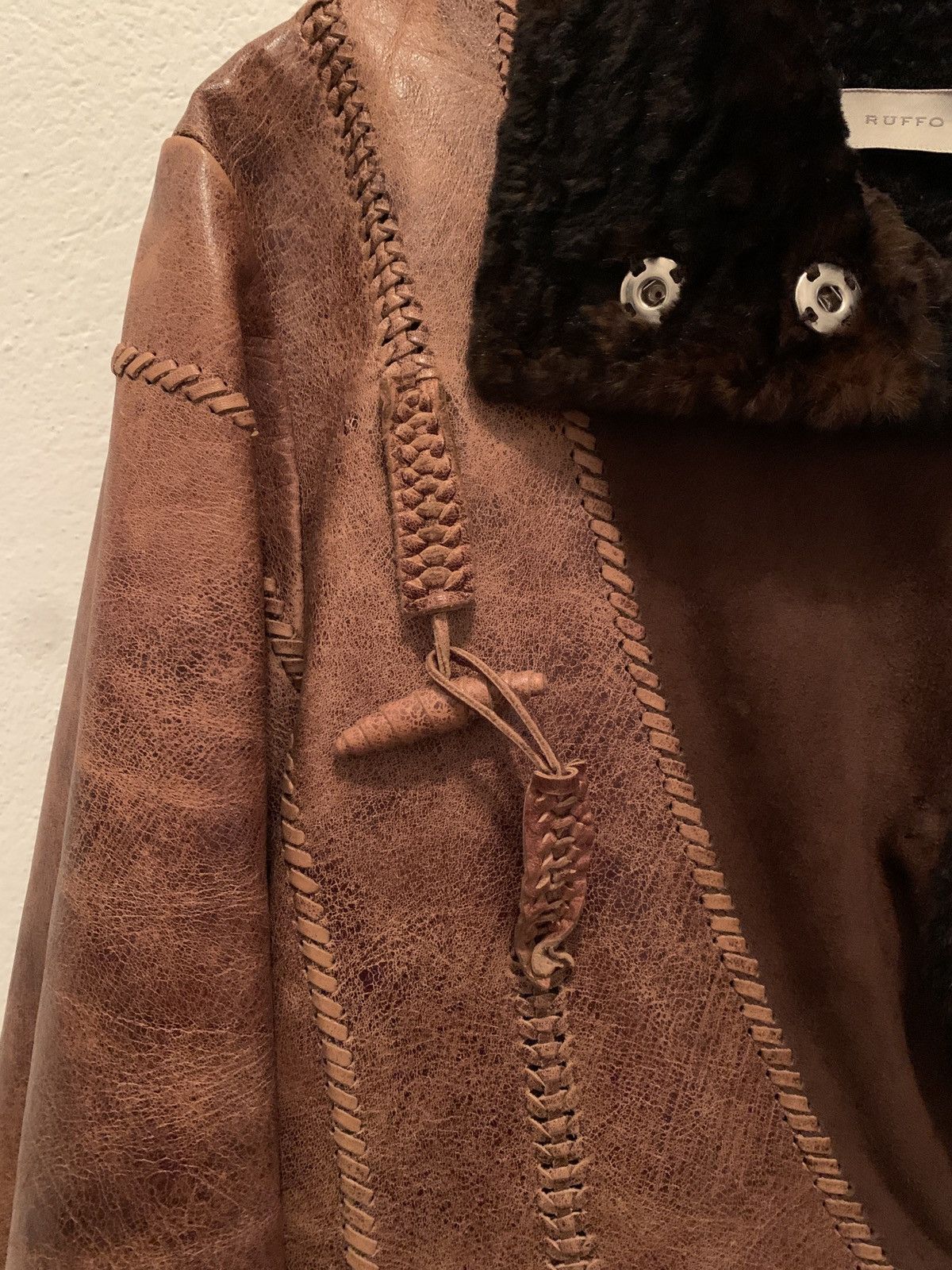 Ruffo Research Ruffo research x af vandervorst leather fur jacket Size S / US 4 / IT 40 - 2 Thumbnail