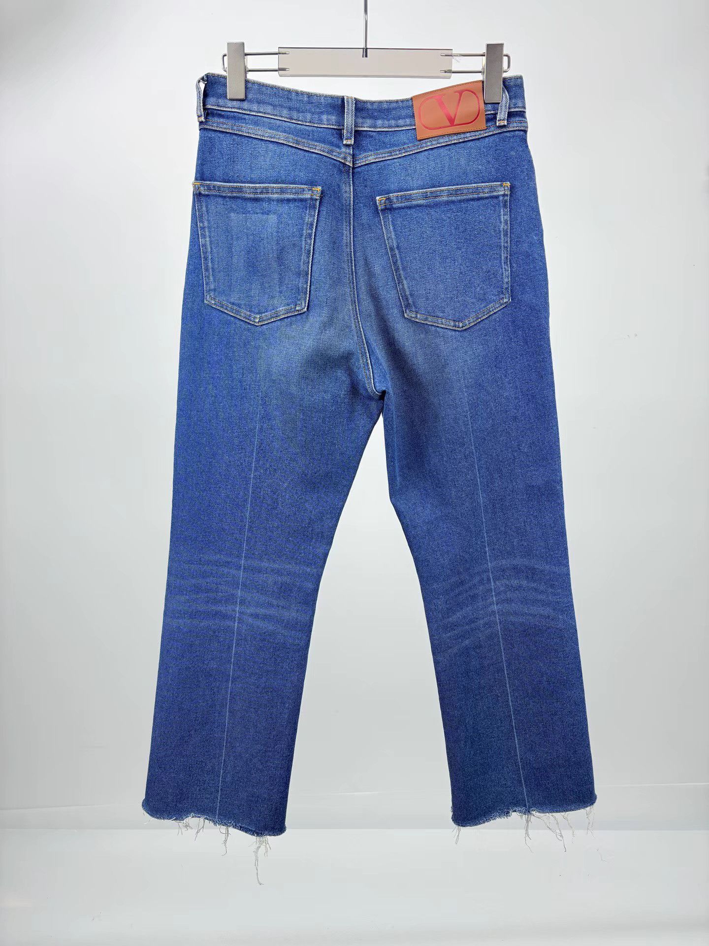 Valentino VALENTINO Leather Logo Patch Back Jeans K1 Size 29" - 2 Thumbnail