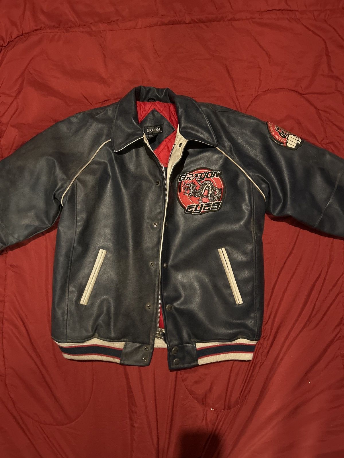 Other Avirex Style Boom Dragon Leather Jacket Size US XL / EU 56 / 4 - 2 Thumbnail