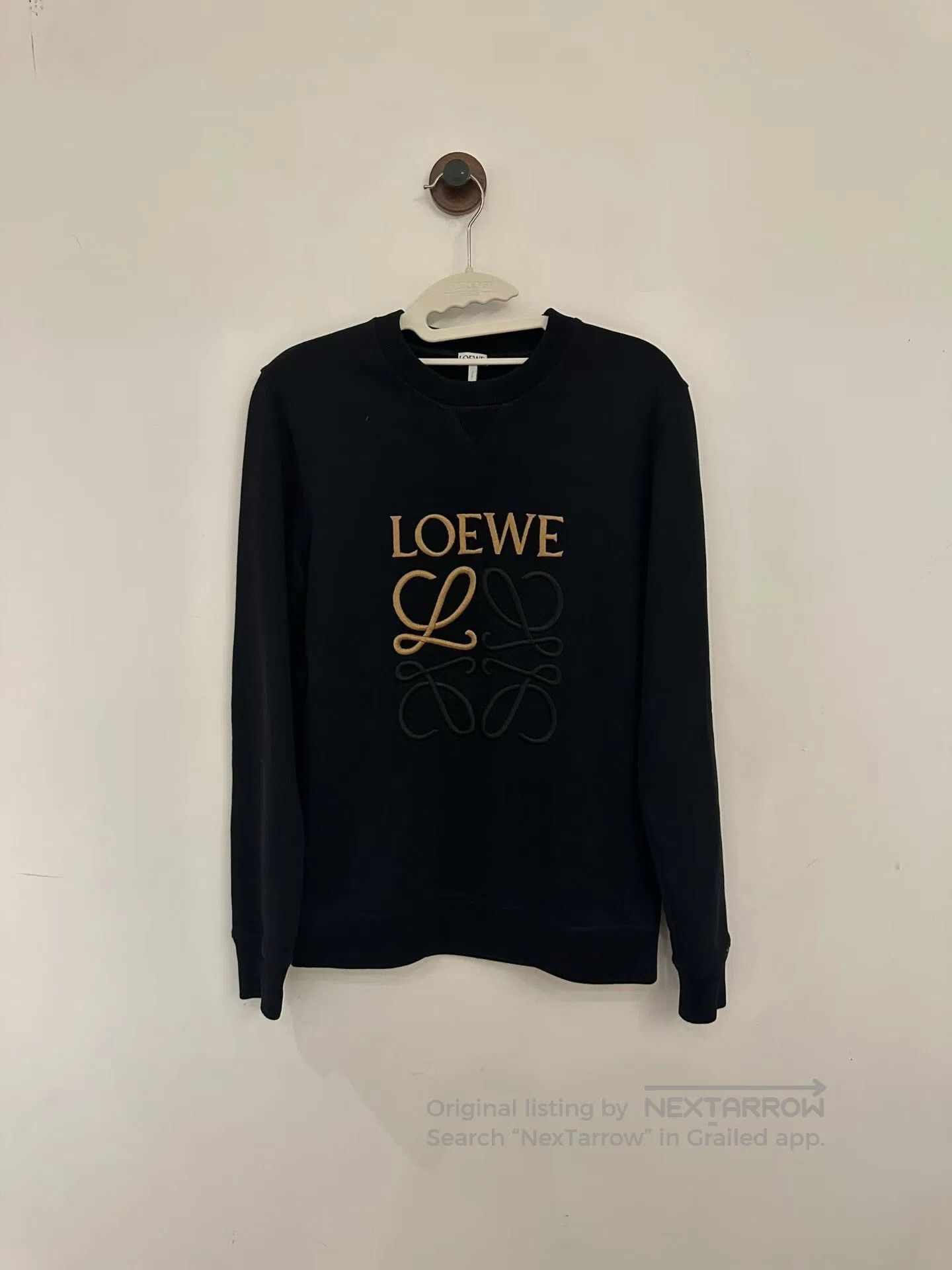 Loewe Loewe Black and Gold Embroidered Sweatshirt| Size US S / EU 44-46 / 1 - 1 Thumbnail