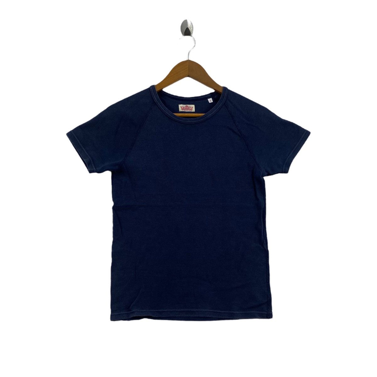 Other HR MARKET Japanese Brand Plain Navy Short Sleeve Shirt Size US XS / EU 42 / 0 - 1 Thumbnail