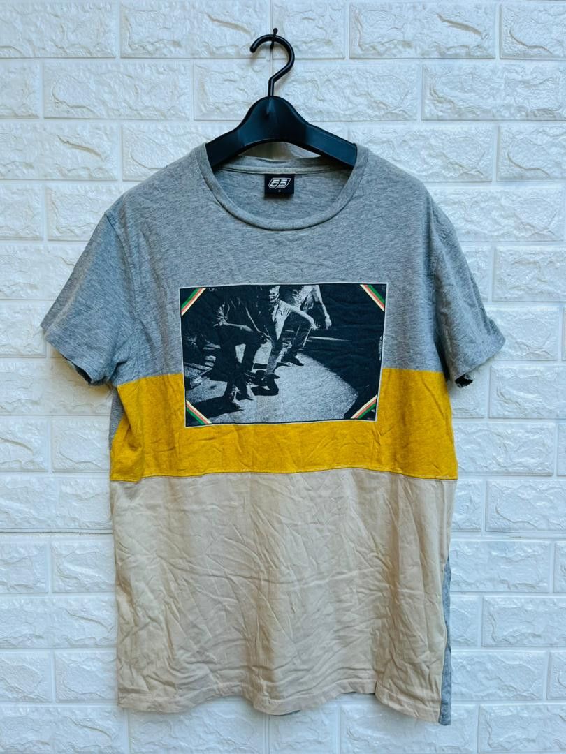 image of Vintage 555 Hip Hop Streetwear Fashion Style Shirt, Men's (Size Medium)
