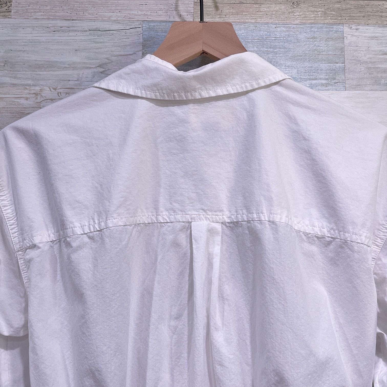 Target Basics UNIVERSAL THREAD Tie Front Mini Shirtdress White Womens XS Size XS / US 0-2 / IT 36-38 - 7 Thumbnail