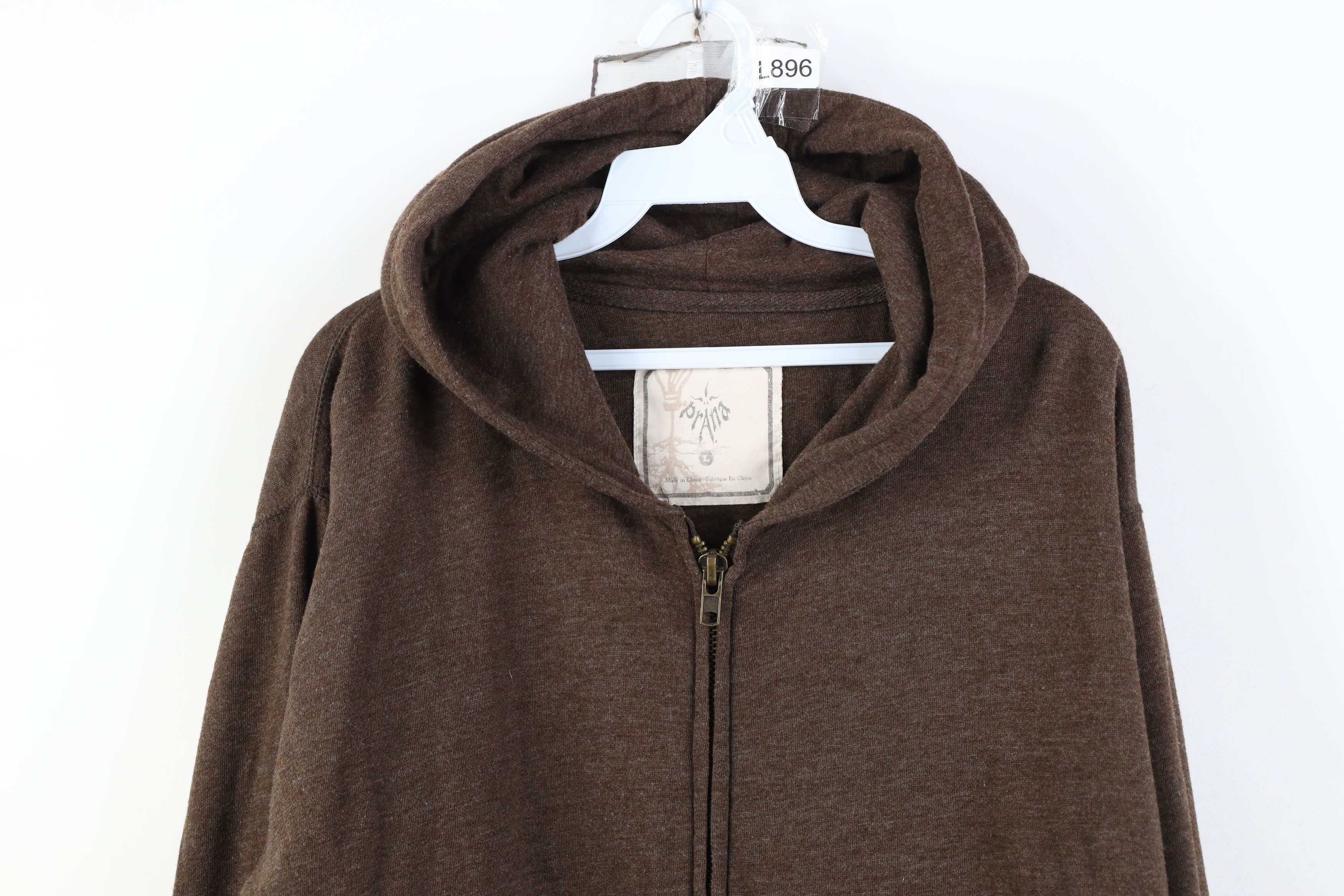 Prana Vintage prAna Breathe Spell Big Logo Full Zip Hoodie Brown Size US L / EU 52-54 / 3 - 2 Thumbnail