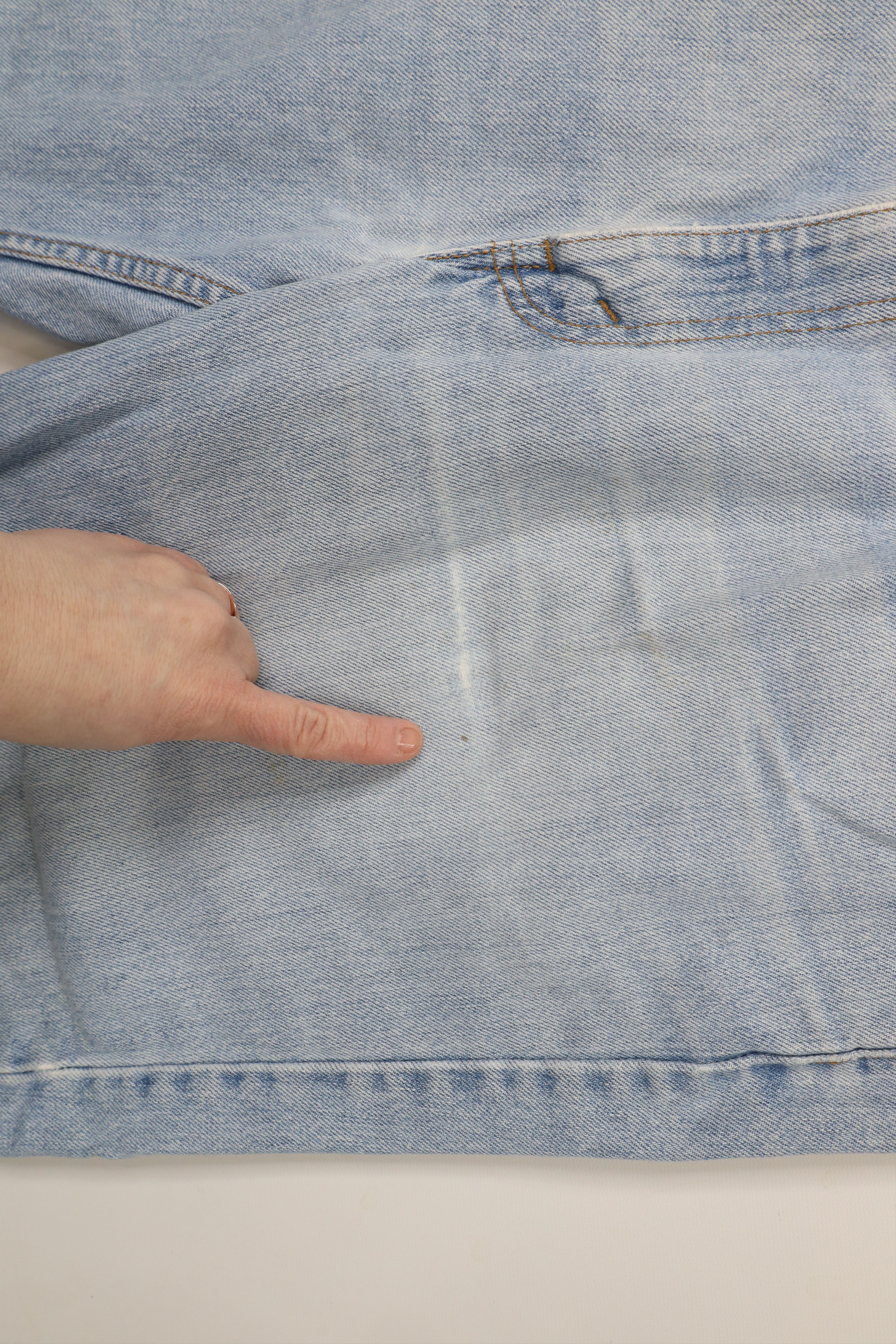 Levi's × Vintage Vintage 90s Levis 550 Relaxed Fit Denim Jeans Blue Cotton Size US 42 / EU 58 - 6 Thumbnail