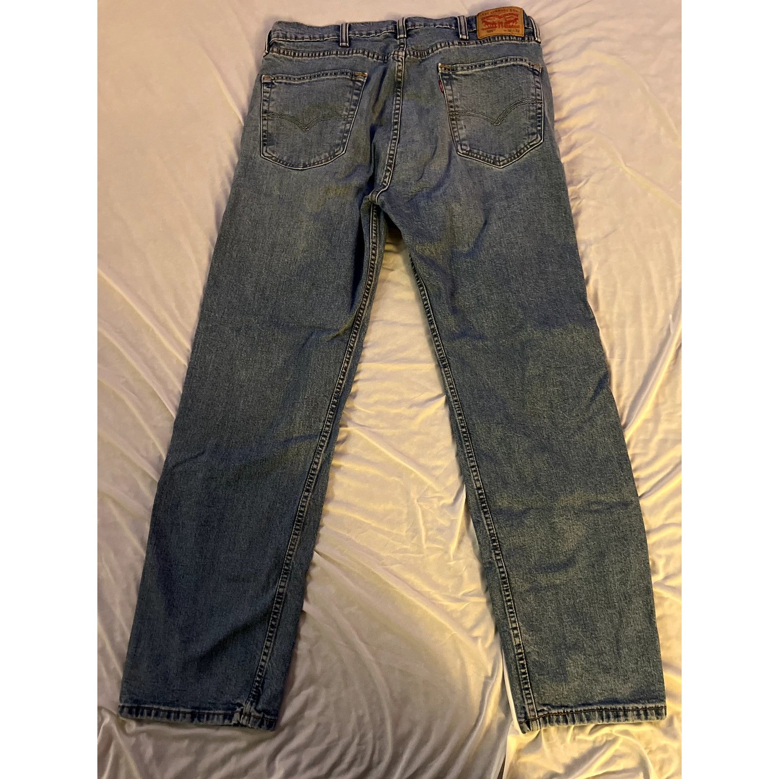 Levi's Levi's 505 Men's Blue Jeans W38 L32 Straight Leg Vintage Size US 38 / EU 54 - 3 Thumbnail