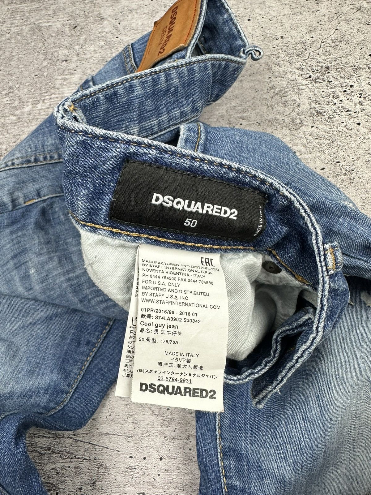 Dsquared2 Dsquared2 Cool Guy Distressed Denim Jeans Pants (A035) Size US 34 / EU 50 - 10 Thumbnail