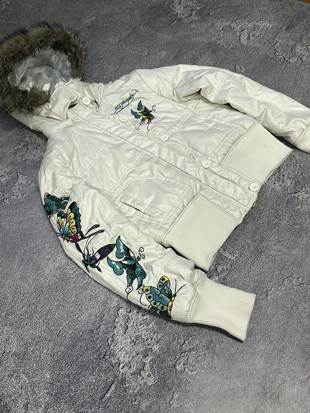Ed Hardy Vintage Ed Hardy Christian Audigier Faux Fur Cropped Jacket Size L / US 10 / IT 46 - 4 Thumbnail