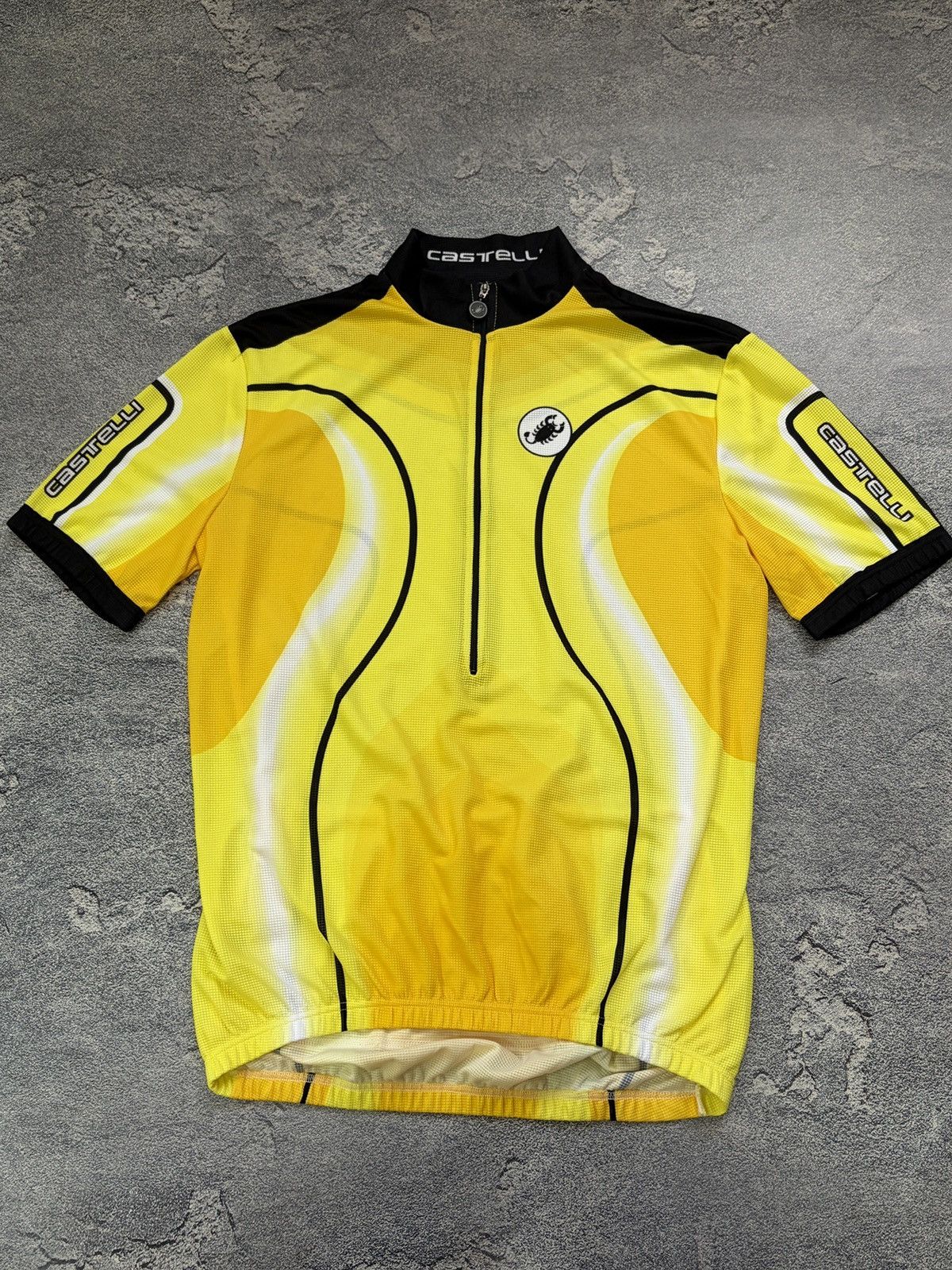 Vintage Vintage Castelli Cycling Jersey Yellow Made in Italy XL Size US XL / EU 56 / 4 - 1 Thumbnail