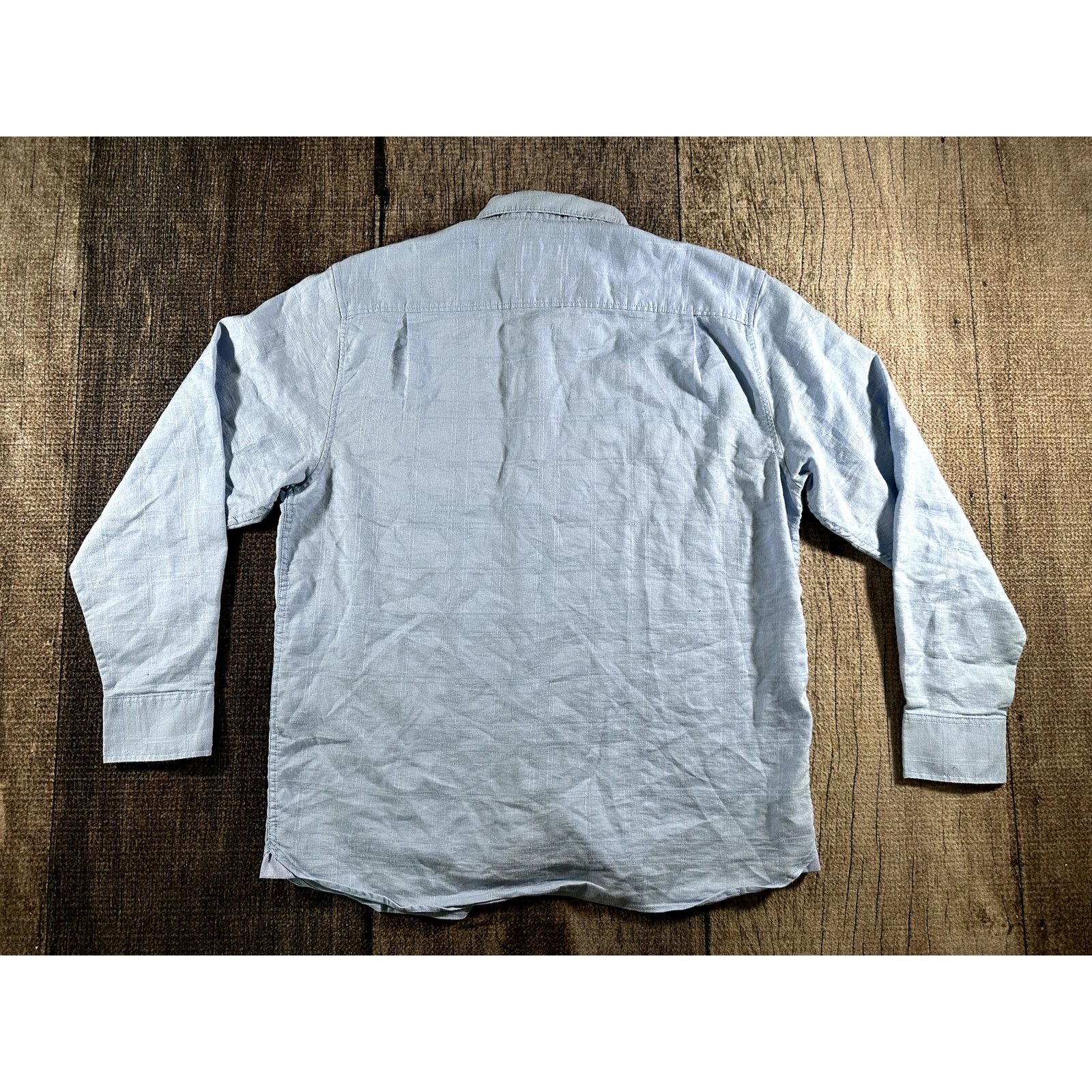 Tommy Bahama Tommy Bahama Shirt Long Sleeve Button Down Blue Linen Blend Size US L / EU 52-54 / 3 - 6 Thumbnail