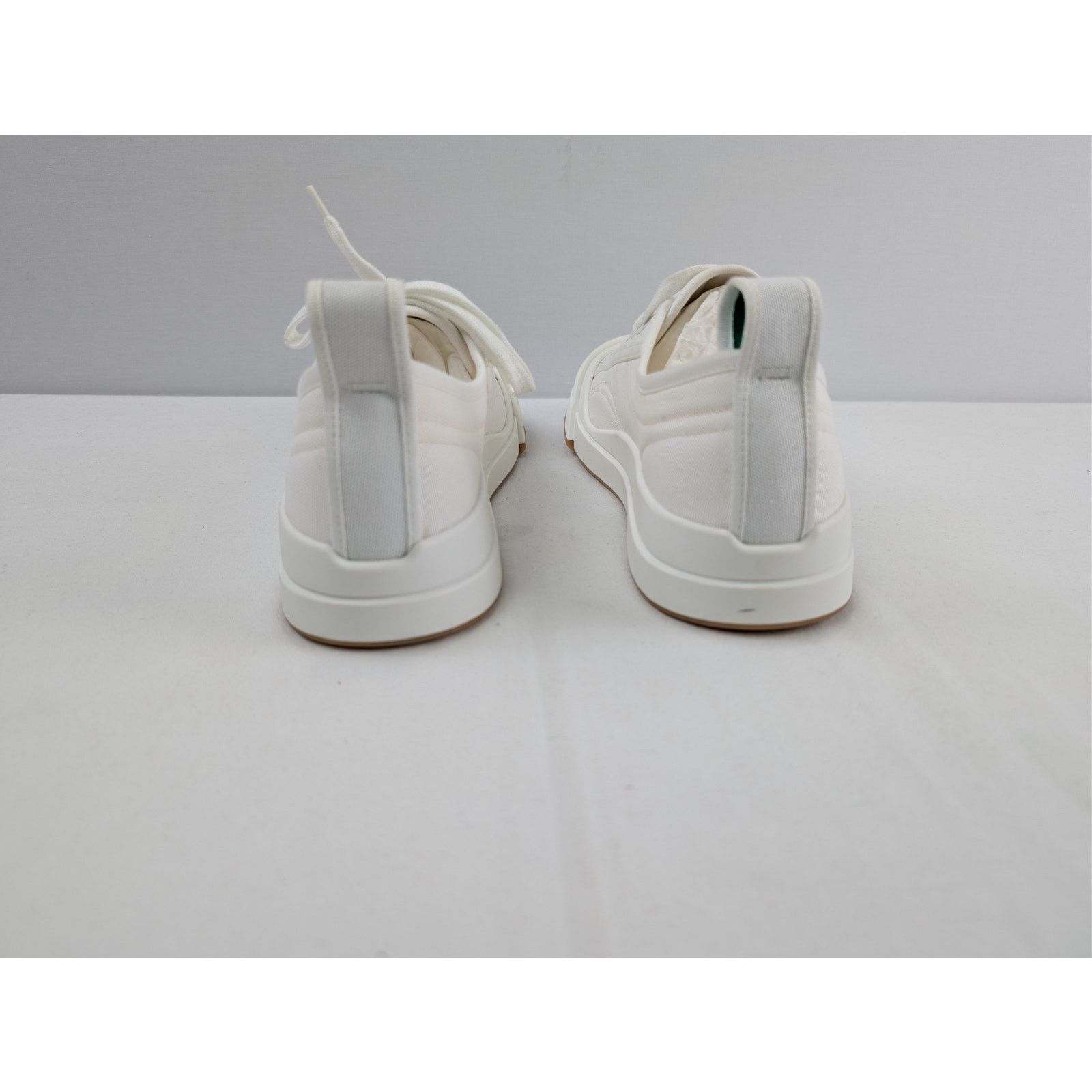 Bottega Veneta o1rshd1 Canvas Vulcan Low Top Sneakers in Optic White Size US 12 / EU 45 - 11 Thumbnail