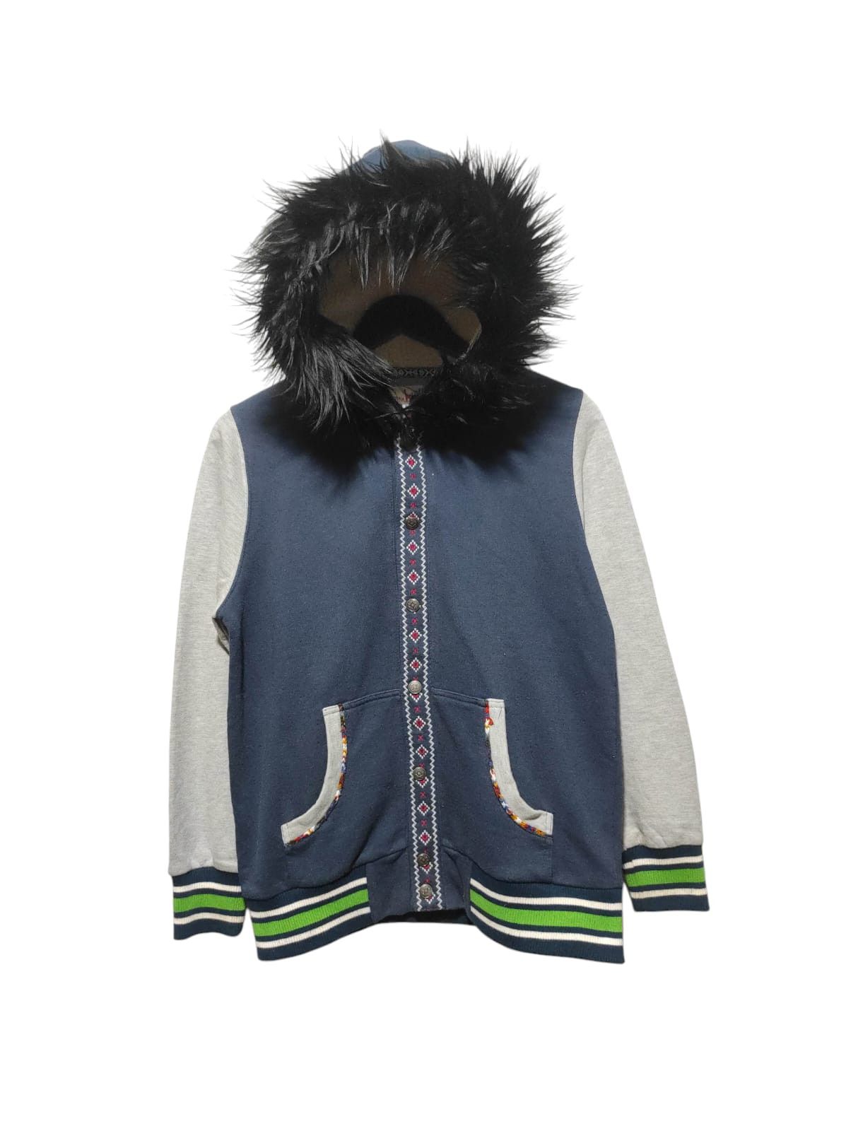 If Six Was Nine × Japanese Brand × Le Grande Bleu (L.G.B.) Titicaca Zipper Fur hoodie LGB style Size US S / EU 44-46 / 1 - 1 Thumbnail