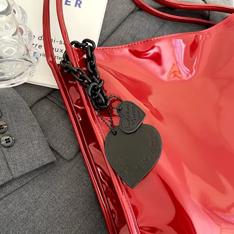 Other Casual Shopping Designer Tote Red Shoulder Bag Size ONE SIZE - 5 Thumbnail