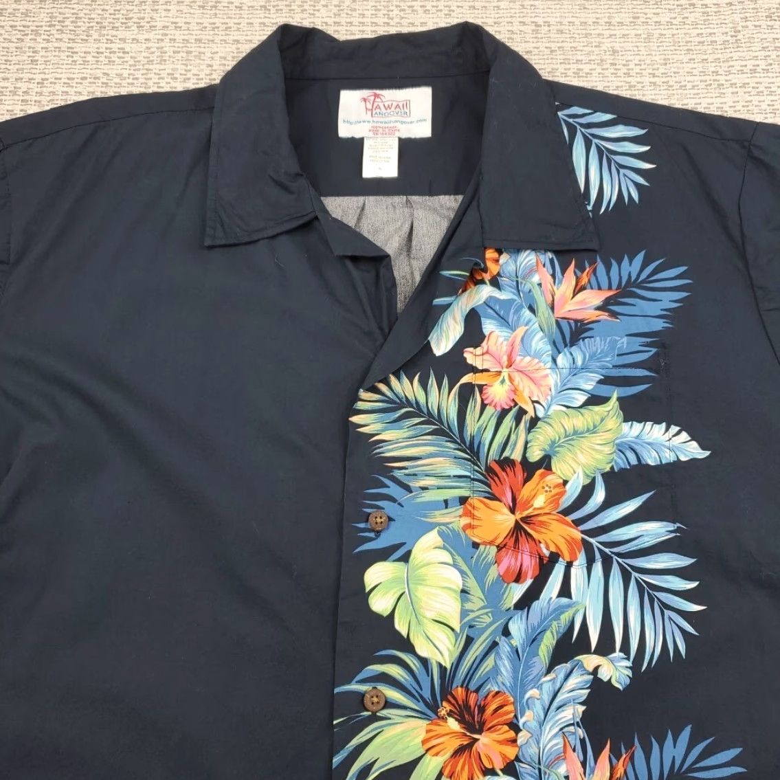 Vintage VINTAGE Hawaii Hangover Hawaiian Shirt Mens XL Beach Short Sleeve Button Up Casual Camp Size US XL / EU 56 / 4 - 4 Thumbnail