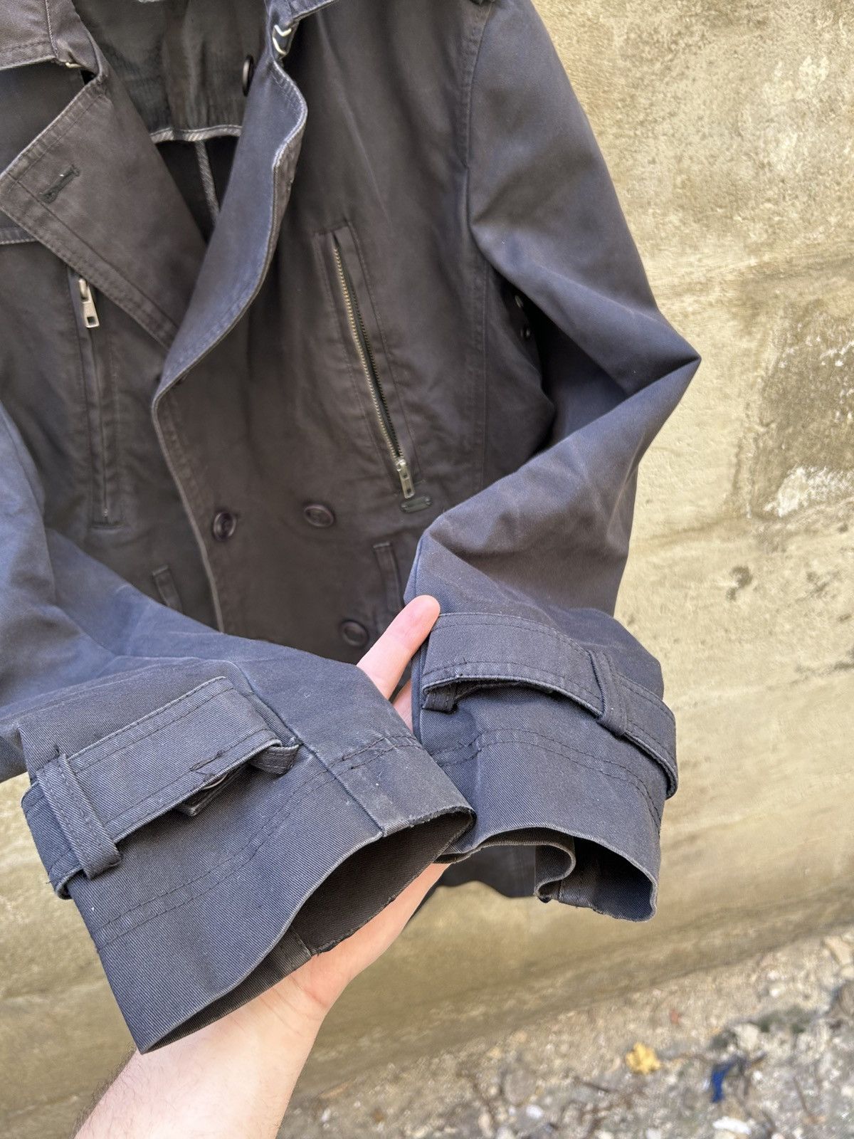 Diesel Diesel black Multipocket Zipper Trench Coat avant garde stil Size M / US 6-8 / IT 42-44 - 8 Thumbnail