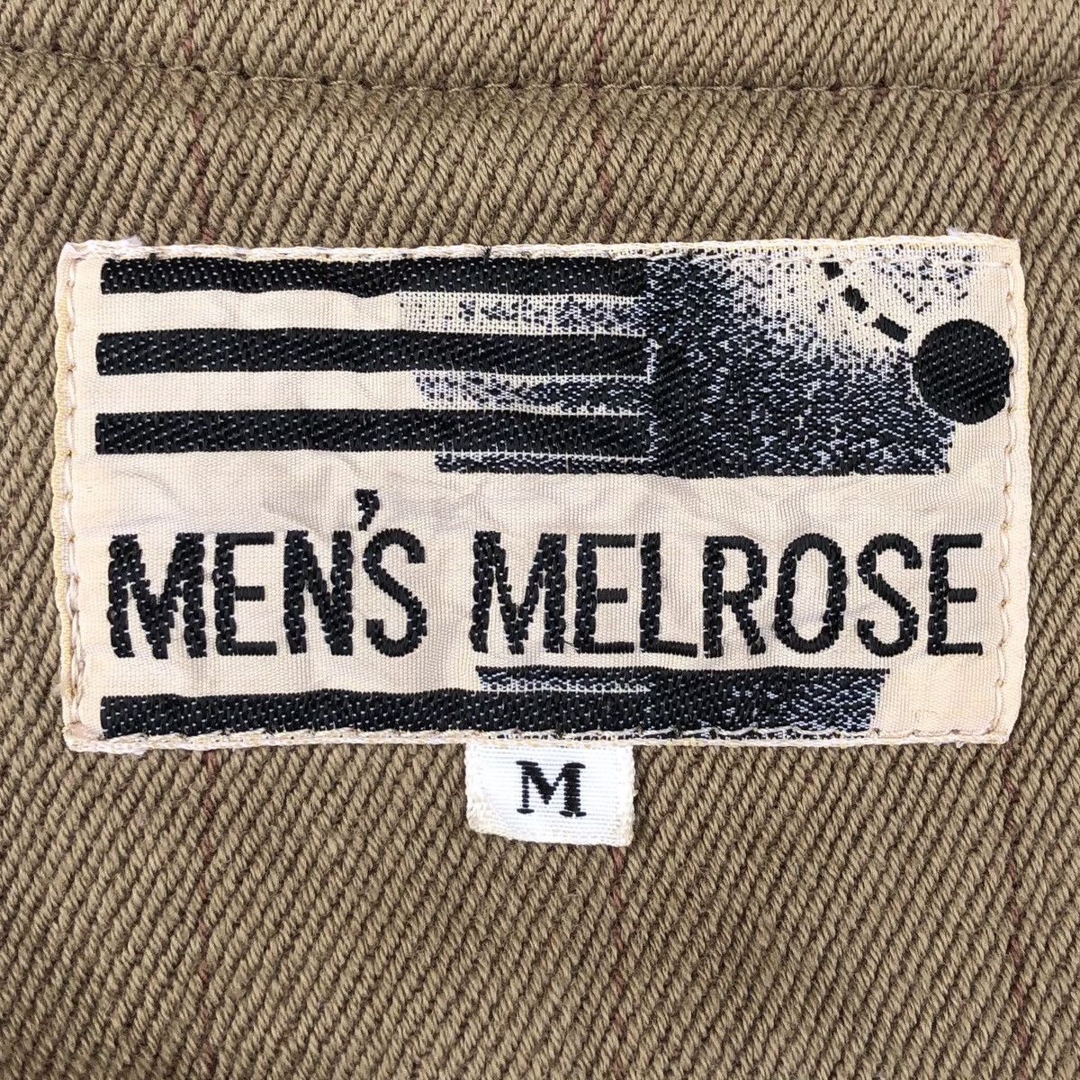 Melrose Vintage Melrose Men’s Mix Leather Stripe Bomber Jacket Size US M / EU 48-50 / 2 - 23 Thumbnail