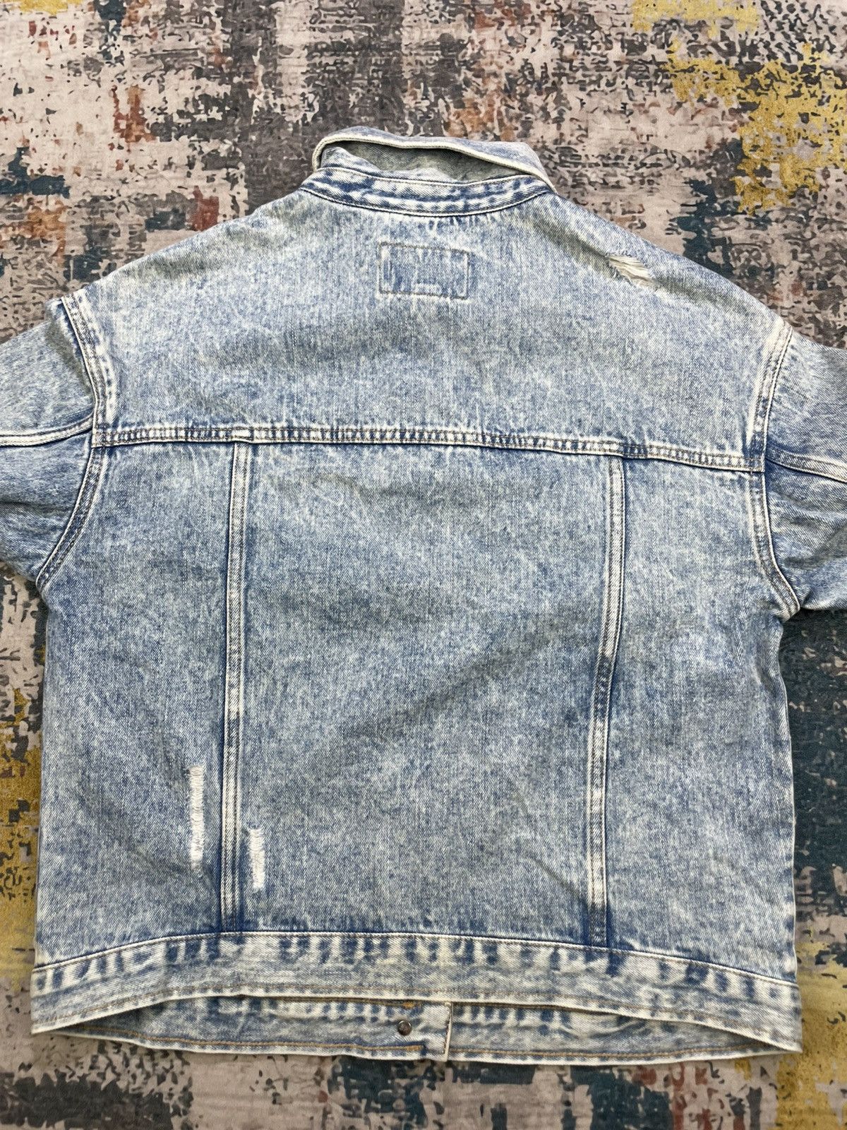 Banana Republic Banana Republic Distressed Acid Wash Denim Jacket Size M / US 6-8 / IT 42-44 - 7 Thumbnail