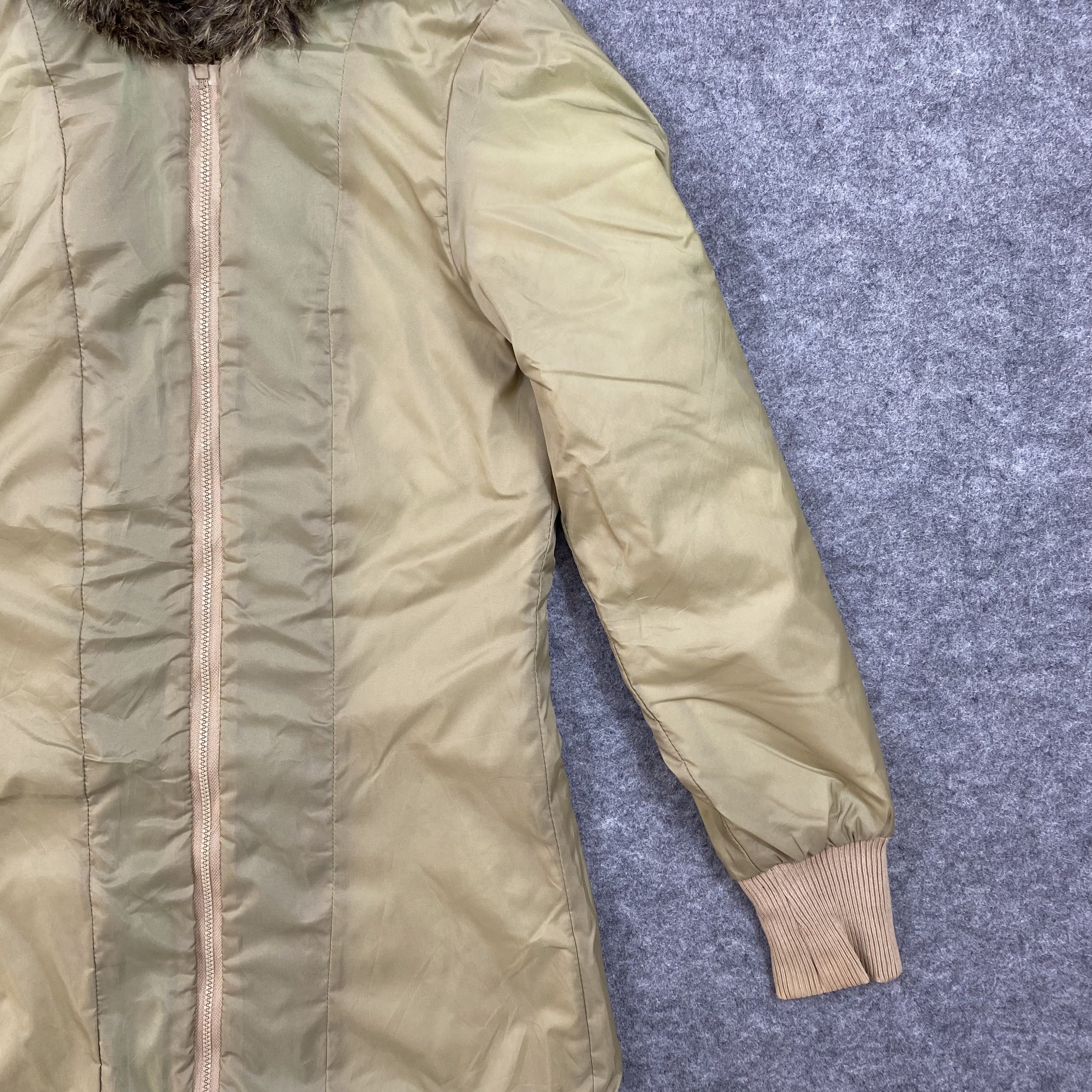 Vintage VINTAGE ESPRIT Y2K Green Faux Fur Hooded Parka Jacket-J649 Size US XS / EU 42 / 0 - 5 Thumbnail