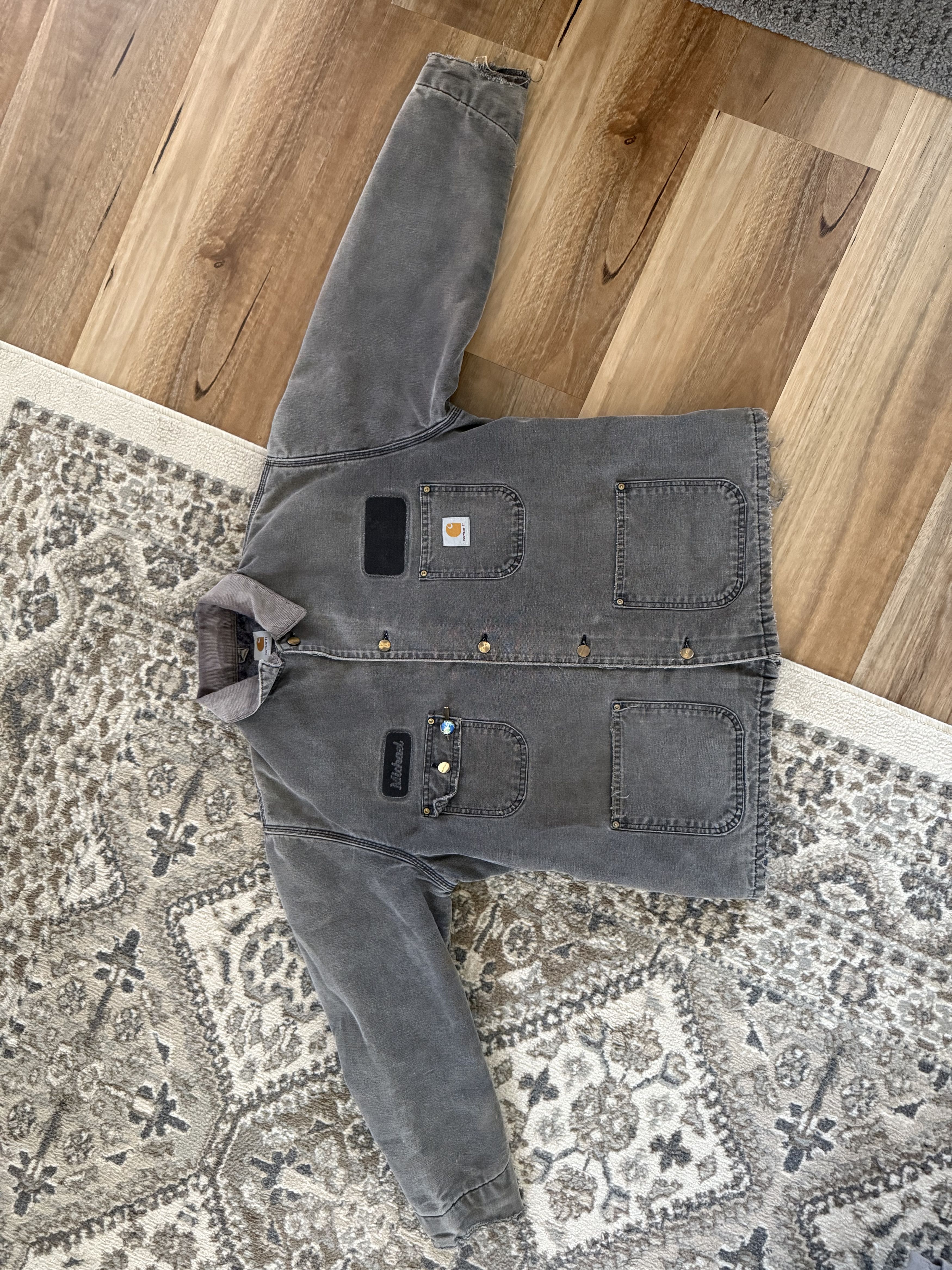 Carhartt Vintage Grey Carhartt Jacket **RARE** Size US L / EU 52-54 / 3 - 1 Thumbnail