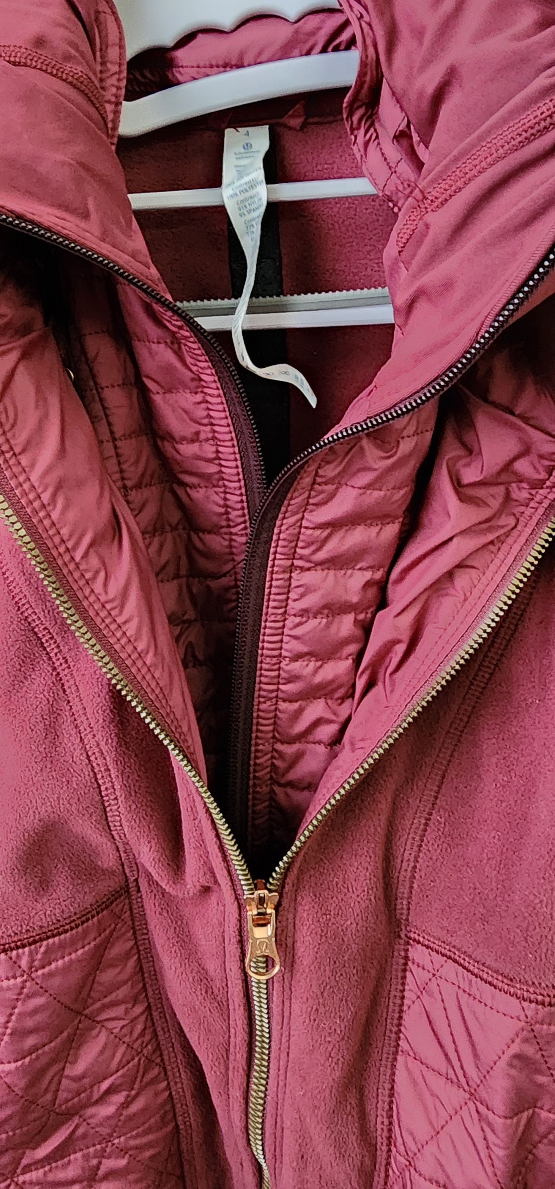 Lululemon Lululemon Fleecy Keen Jacket III Wine Berry Size 4 Size S / US 4 / IT 40 - 5 Thumbnail
