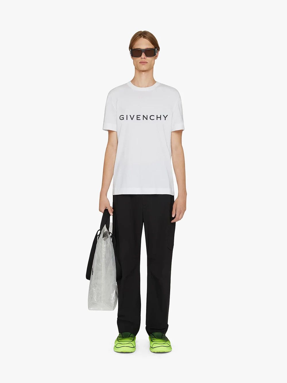 Givenchy o1w1db10925 Slim Fit T-Shirt in White Size US XXL / EU 58 / 5 - 2 Thumbnail