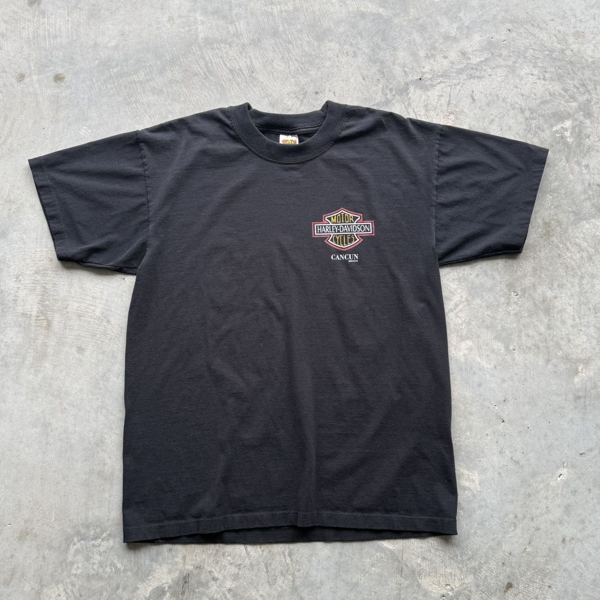Vintage Vintage 90s Harley Davidson cancun t-shirt size XL Size US XL / EU 56 / 4 - 3 Thumbnail