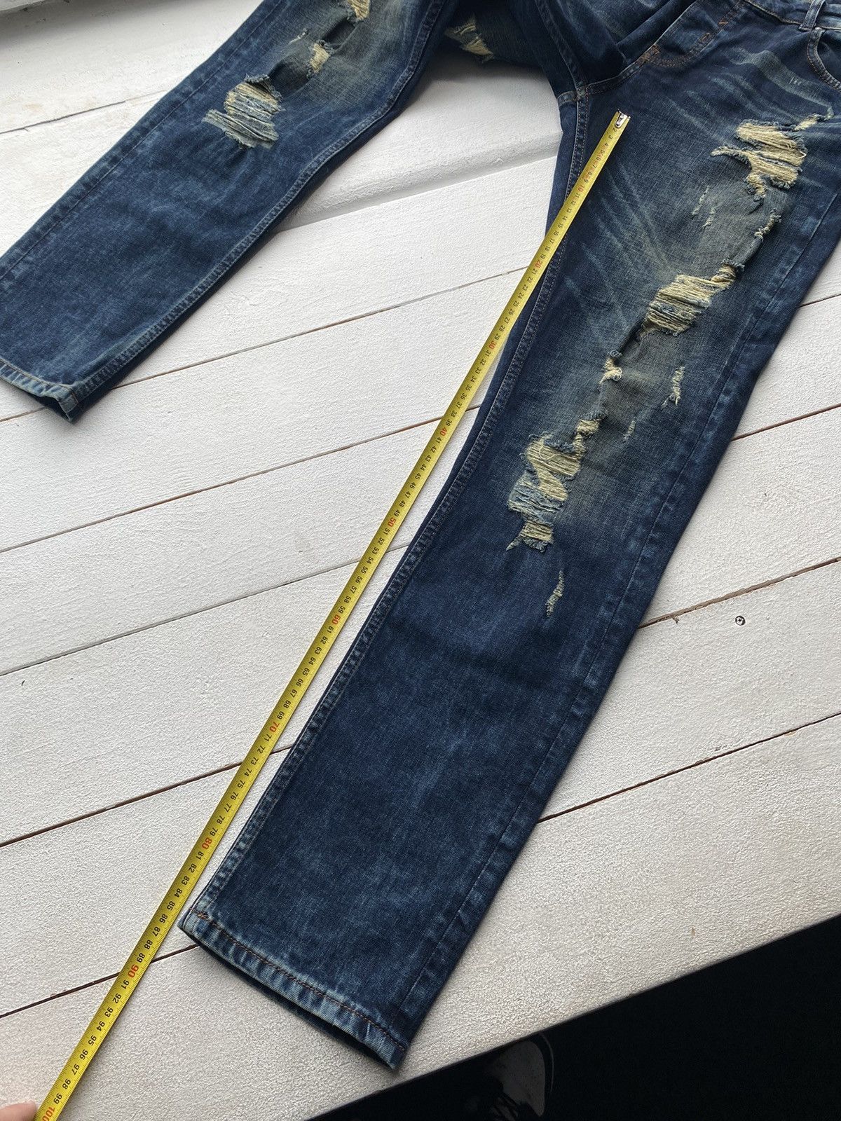 Japanese Brand × Other × Vintage 🔥OPIUM GOTHIC DISTRESSED PUNK EMO JEANS 38 MENS RARE Y2k Size US 38 / EU 54 - 9 Thumbnail