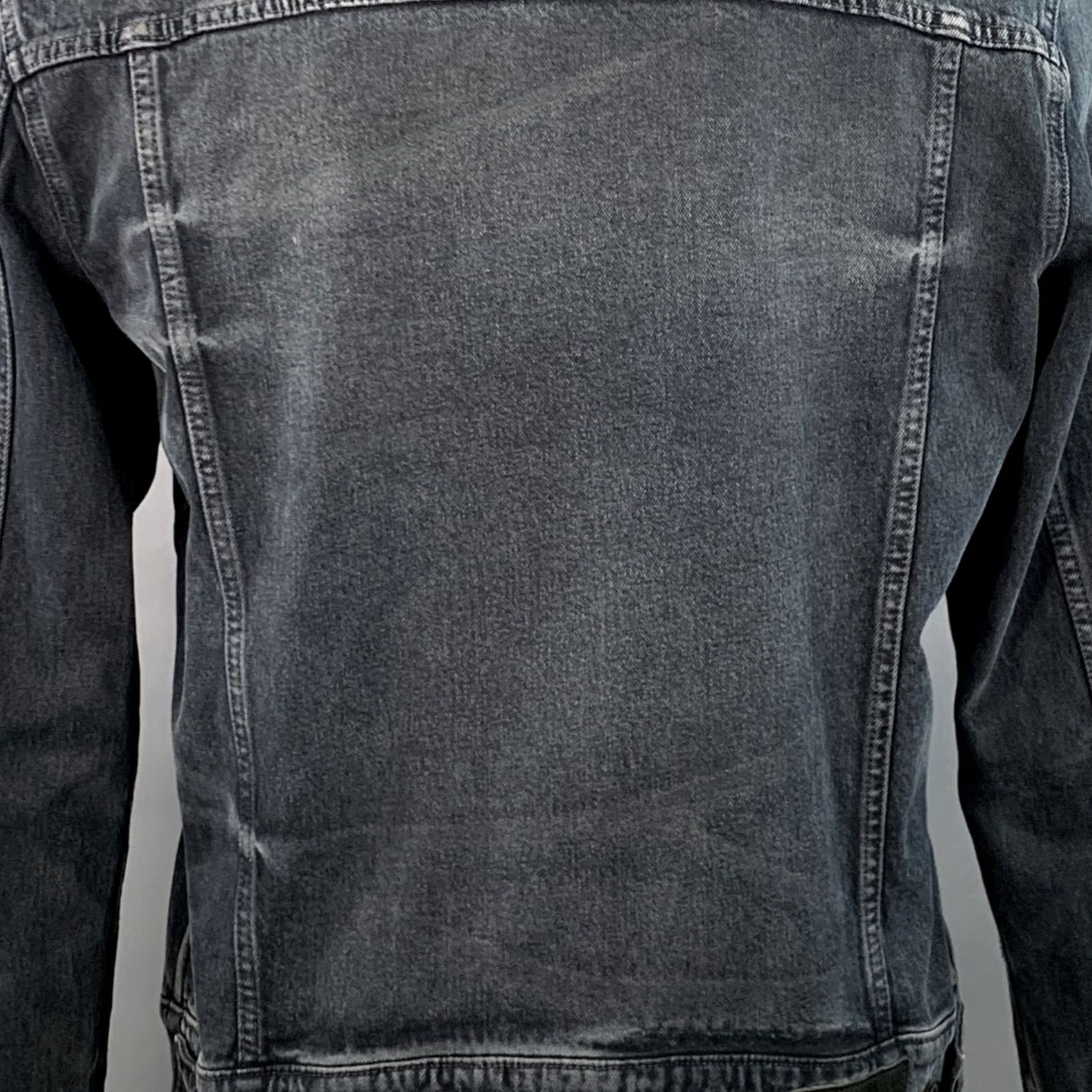 John Varvatos JOHN VARVATOS Jacket XL Blue Grey Cotton Blend Denim Twill Patch Pockets Trucker Men's Jacket XL Blue Grey Twill Patch Pockets Jacket Size US XL / EU 56 / 4 - 5 Thumbnail