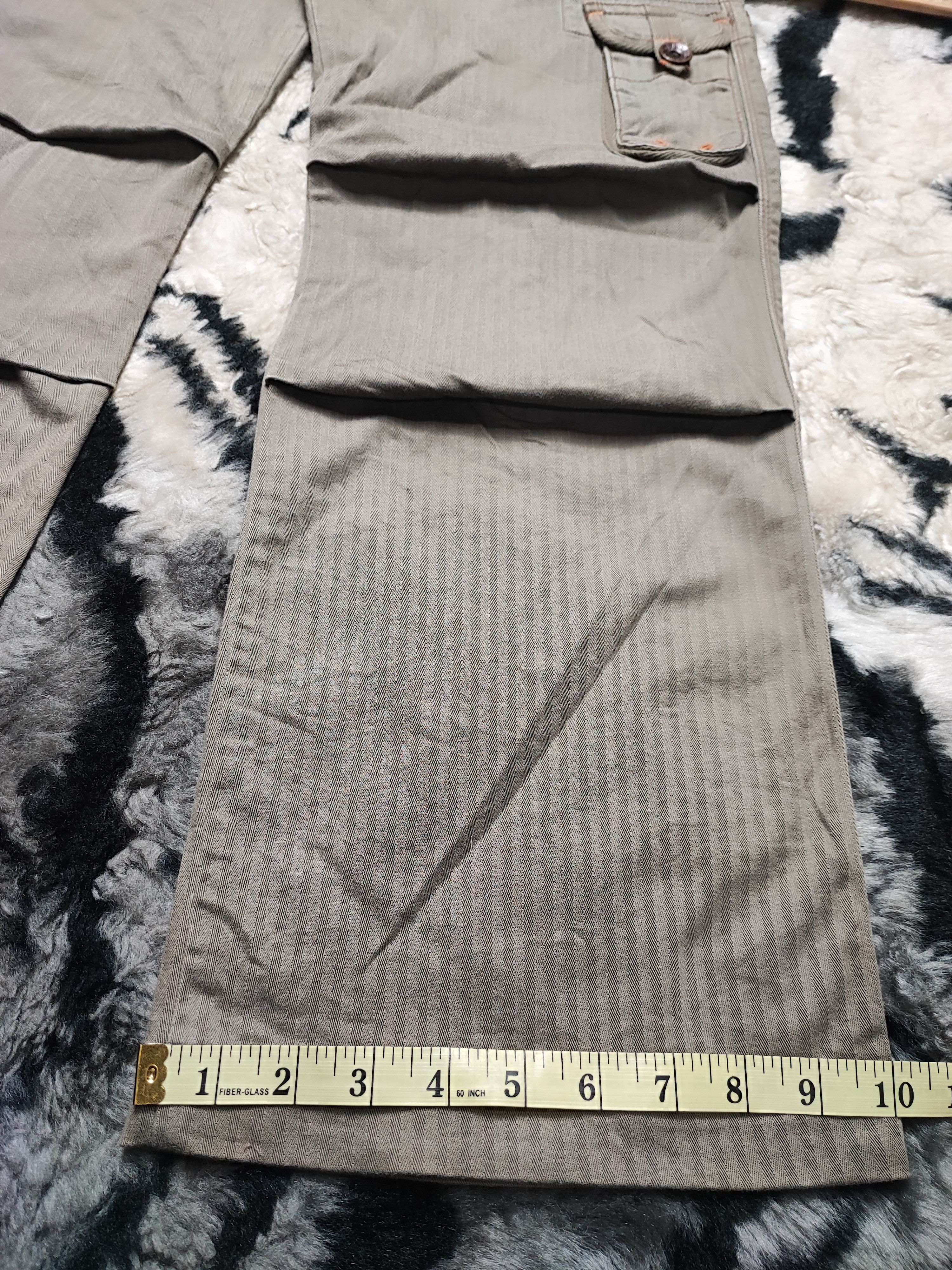 Edwin Edwin 505 Khakis Multipocket Pants Olive Green 34x28 Size US 34 / EU 50 - 11 Thumbnail