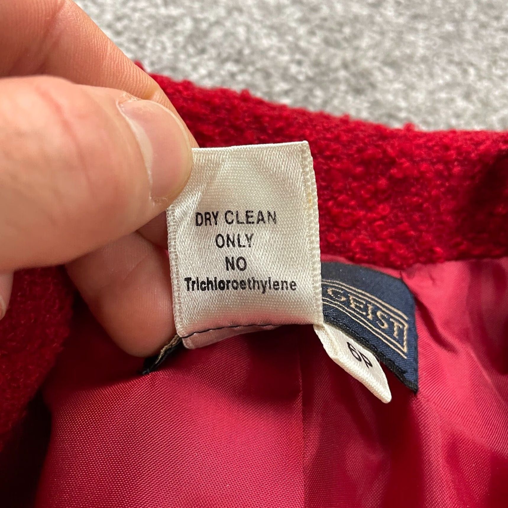 Vintage VINTAGE Herman Geist Blazer Suit Coat Womens 6P Red Tweed Single Breasted Work Size M / US 6-8 / IT 42-44 - 6 Thumbnail