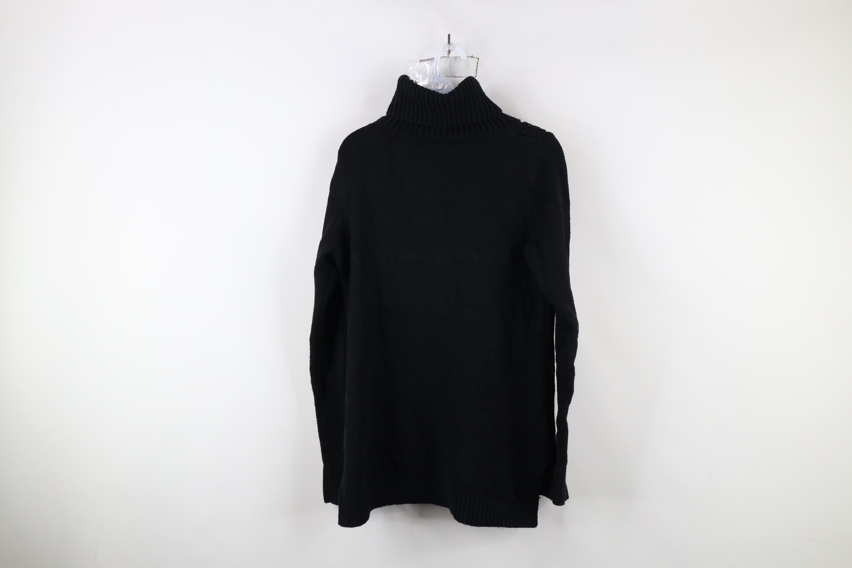 Banana Republic × Vintage Banana Republic Chunky Cross Weave Knit Turtleneck Sweater Size M / US 6-8 / IT 42-44 - 7 Thumbnail