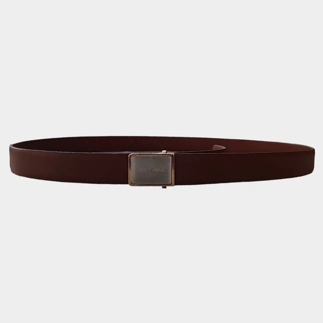 Yves Saint Laurent Vintage Yves Saint Laurent leather belt – Fashionella Size 32 - 5 Thumbnail